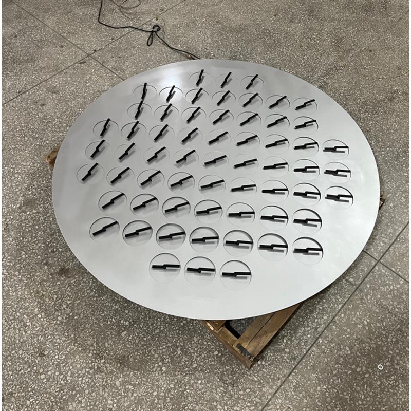 高档家用艺术动态装置墙壁旋转指针时钟矩阵挂画装饰墙人互动