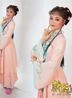 速发越剧黄梅戏宫演出服装古装娥视花旦丫鬟曲影村姑服 宫装