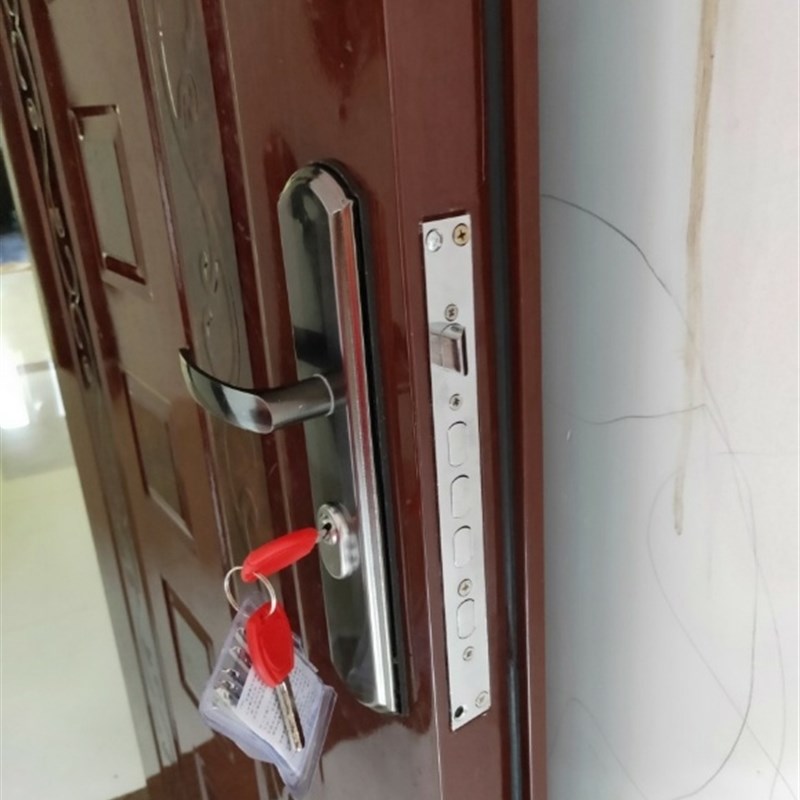 速发锁套装锁具家用手把锁用型铁门天地锁大门通木门锁室内门锁