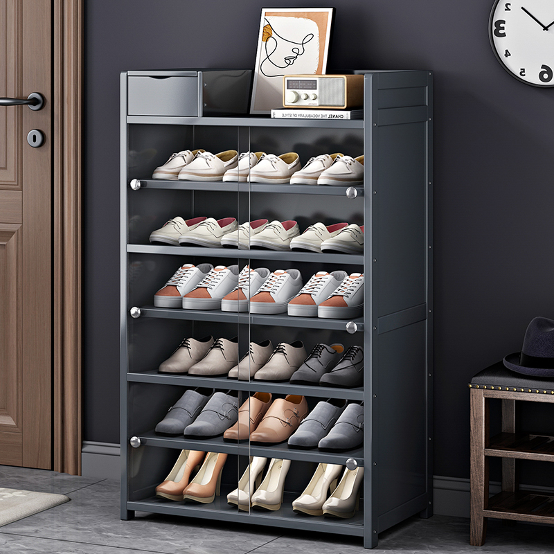 速发202型鞋柜家木门口入户简易实用屋用经济型有门小户2转角鞋架