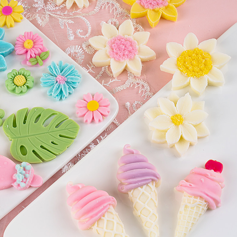 速发烘焙蛋糕装饰插件巧克力懒人成品寿桃菊花小雏菊摆件生日派对