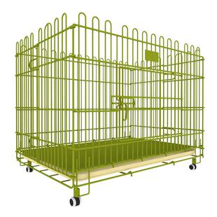 狗笼不锈钢宠物围栏不生锈狗狗围栏跑笼折叠式四片装猫狗展示笼网