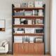 简易书架落地置物架家用书柜展示柜图书馆货架多层储物柜收纳柜子