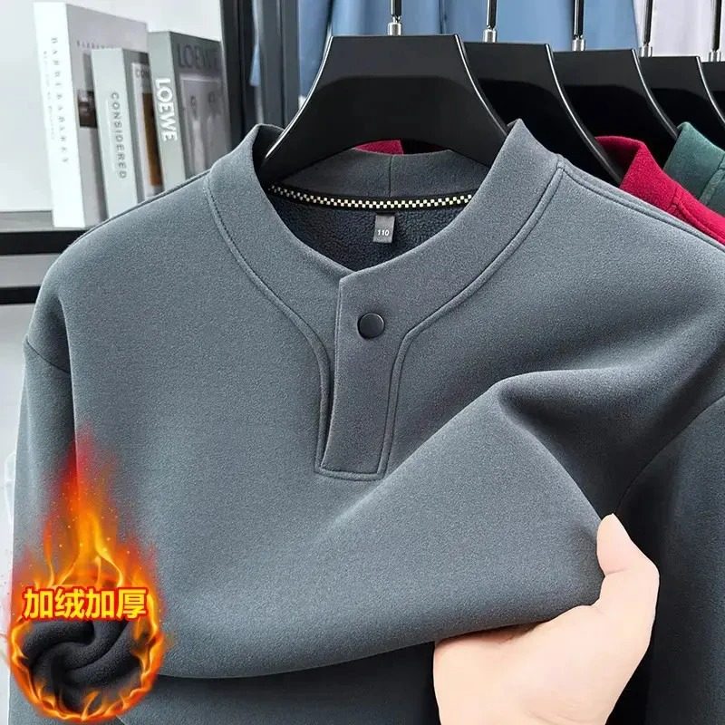 【厂家直销】秋冬款德绒卫衣 细腻亲肤防风保暖 加绒简约柔软上衣