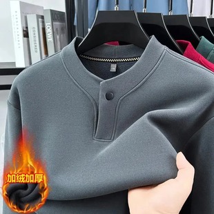 细腻亲肤防风保暖 德绒卫衣 秋冬款 加绒简约柔软上衣 厂家直销