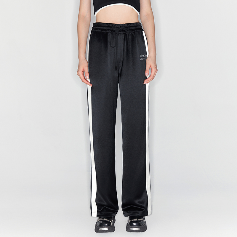 ANDREAMARTIN醋酸烫钻休闲裤