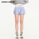 Andrea 女系带显瘦高腰休闲短裤 Martin2026春夏新款 格子花苞裤