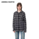 ANDREA 休闲外套男女同款 MARTIN秋冬新品 格纹连帽贴布绣衬衫