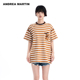 ANDREA T恤女条纹圆领上衣 短袖 MARTIN夏季 新款