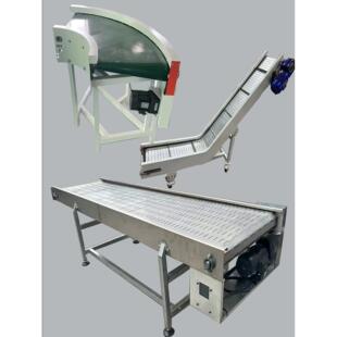 炼板线输送机传送带无边框传输机不锈钢网带食品厂转弯机流水线