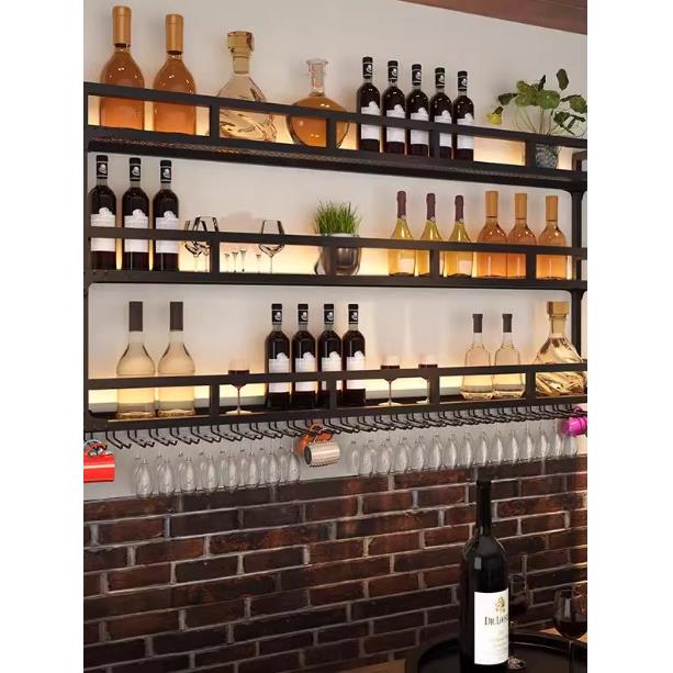 北欧创意酒架壁挂酒柜吧台 置物架