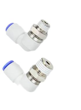 气动直角360度高速旋转接头KSL04/06/08/10/12-M5/M6/01S/02S/03S