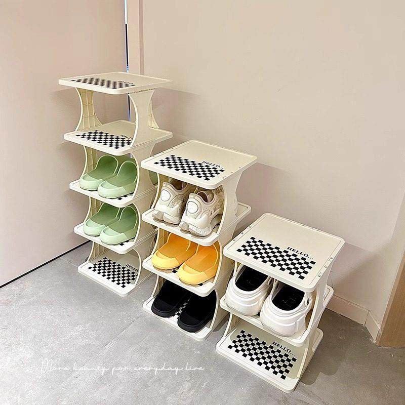 鞋架新款2024爆款小窄门口家用简易多层宿舍楼梯折叠鞋柜入户鞋托,住宅家具,折叠/组合鞋架,淘宝优惠券,粉丝福利购,淘宝优惠卷