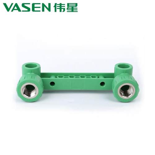 伟星双联内丝弯头20/25淋浴定位器四分六分全铜连身内丝PPR配件