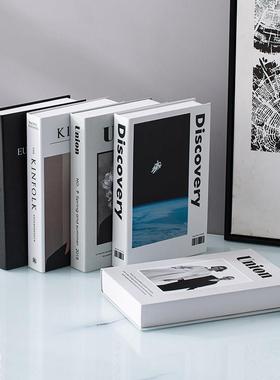 简约现代假书摆件北欧轻奢装饰书仿真书办公室书柜模型道具装饰品