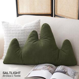 斯堪 春山 纳维简约春MZQ山绿芯绒床亚头枕客厅沙发 灯希望