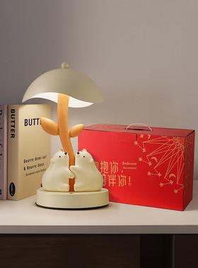 汉可爱高档抱抱熊台灯摆件美客厅卧室书房装贝25081107饰喜乔迁之