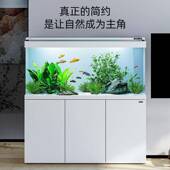 简奢缸水族HEF免箱 生鱼态玻璃鱼缸用客厅大型底滤家落地换水