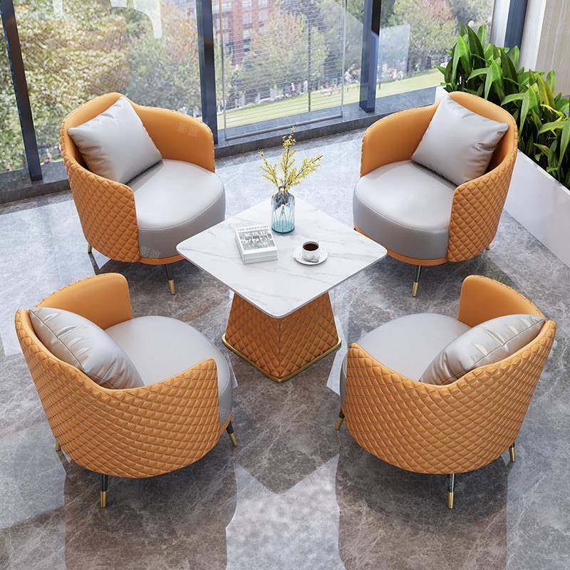 简约轻谈椅奢单人沙发茶几组闲合休酒cx02店接待售楼处洽桌美容院,住宅家具,岩板餐桌,淘宝优惠券,粉丝福利购,淘宝优惠卷