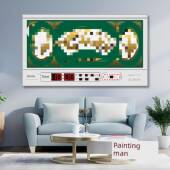 哈吉礼品挂画万年历挂钟挂钟国挂钟新挂钟客FKY厅款 中风家挂居时