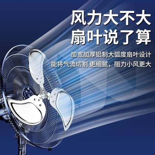 钻石牌趴电风扇摇头地扇TF-1601工业风扇风力落地商用大大功率坐