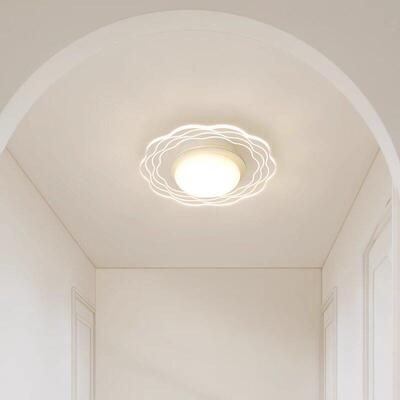 走VXL道灯走廊灯户玄关灯简约台现代创意型衣帽入间灯花圆形阳吸