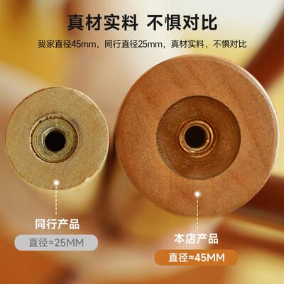 衣纳实木WN-3176Q衣卧架落地帽架室家用挂衣架榉稳木立式挂衣杆床