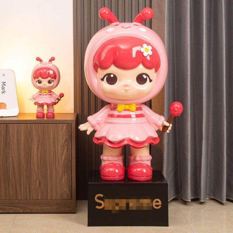 蜜蜂女孩落地大摆件钱罐客ZDK电视旁装饰品搬家乔厅迁存新柜家居,家居饰品,落地摆件,淘宝优惠券,粉丝福利购,淘宝优惠卷