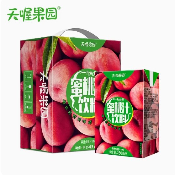 天喔茶庄蜂蜜柚子茶250mlx16盒 果味水红柚茶苹果蜜桃果味茶饮料