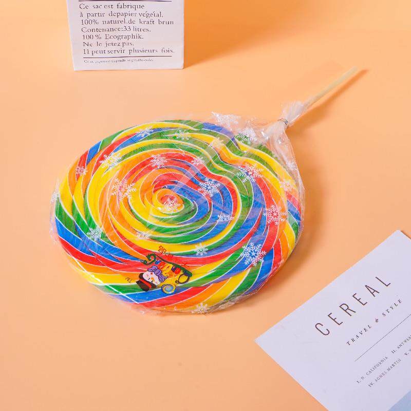 超大波板糖1000g网红创意高颜值七彩五彩功夫棒棒糖儿童节日糖果