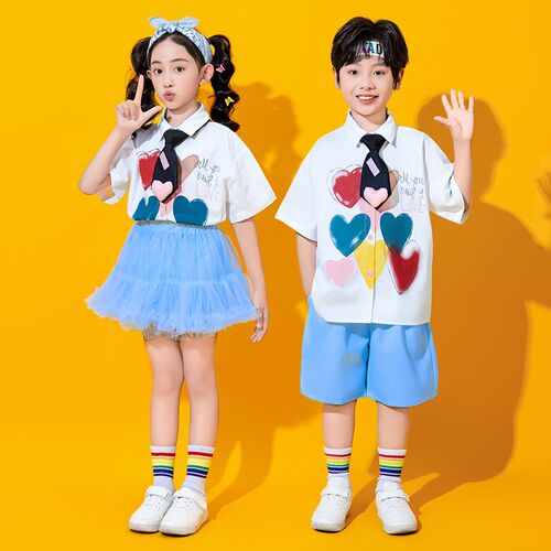 热销六一儿童演出服合唱r幼儿园少儿舞蹈班服啦啦队表演小学生朗