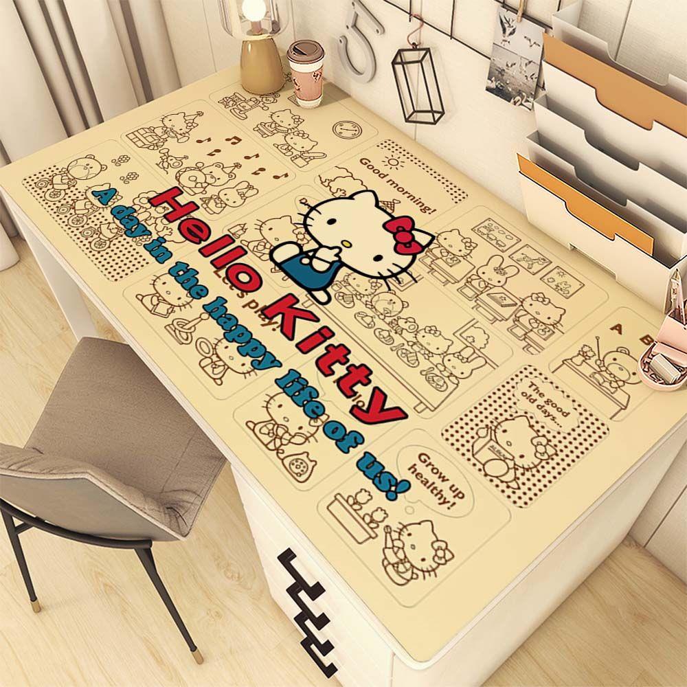 HelloKitty桌垫卡通日系少女心宿舍书桌学生桌布房间卧室学习桌布