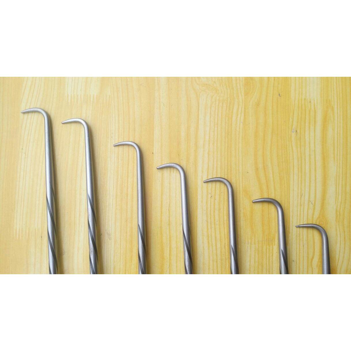 扎丝钩麻花钢扎钩桩心钢钢筋钩子扎勾不锈钢柄扎铁丝捆钢筋扎勾子