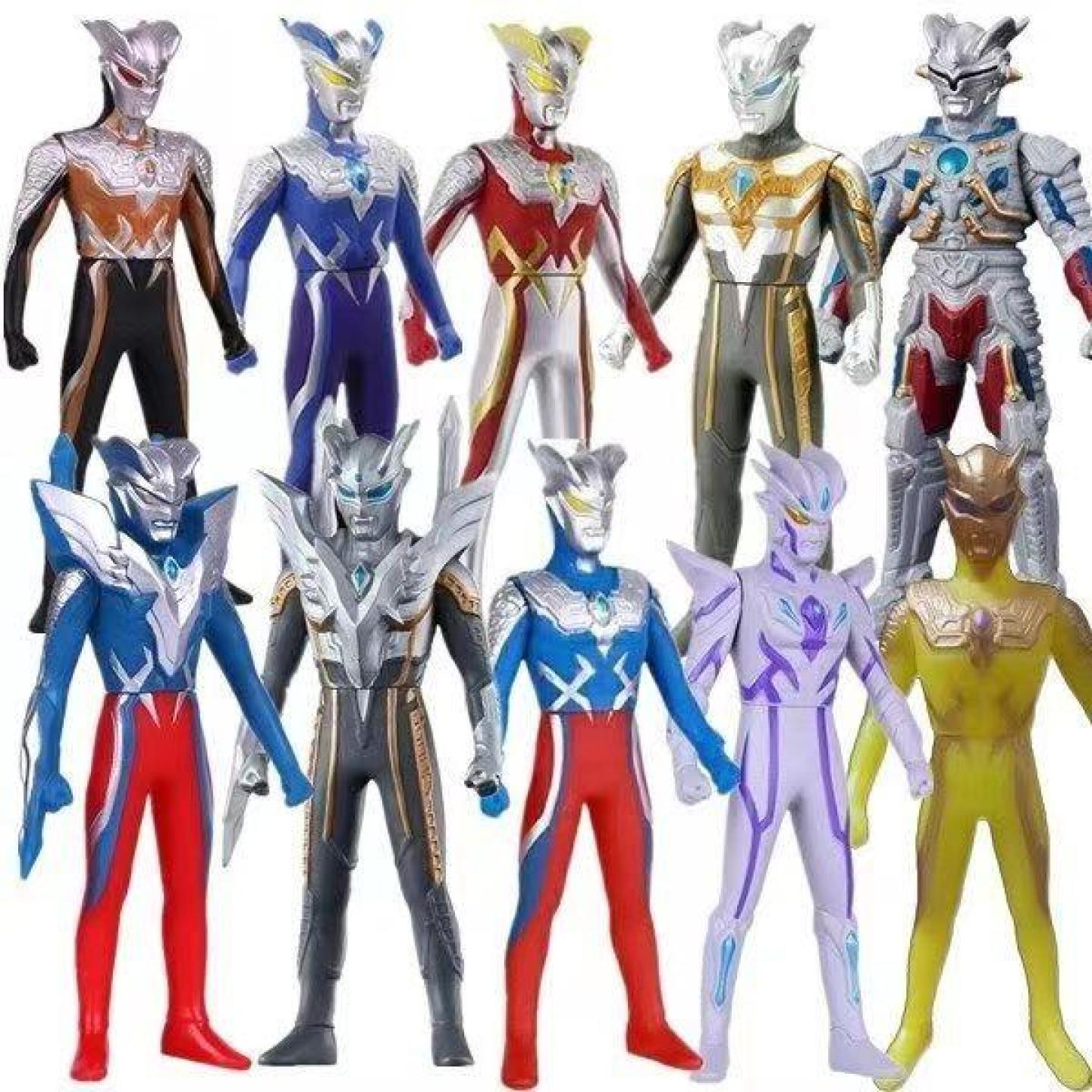 无限赛罗奥特软胶黄金可动偶玩具月神日冕系列模型手办