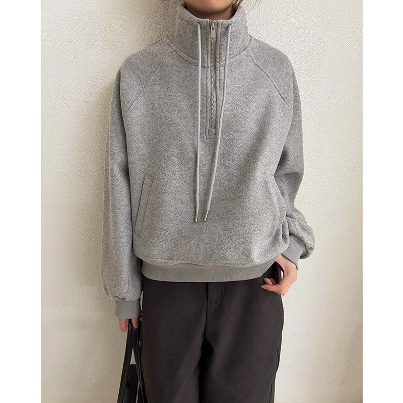 EVERTRUE半高领卫衣女装冬季新款