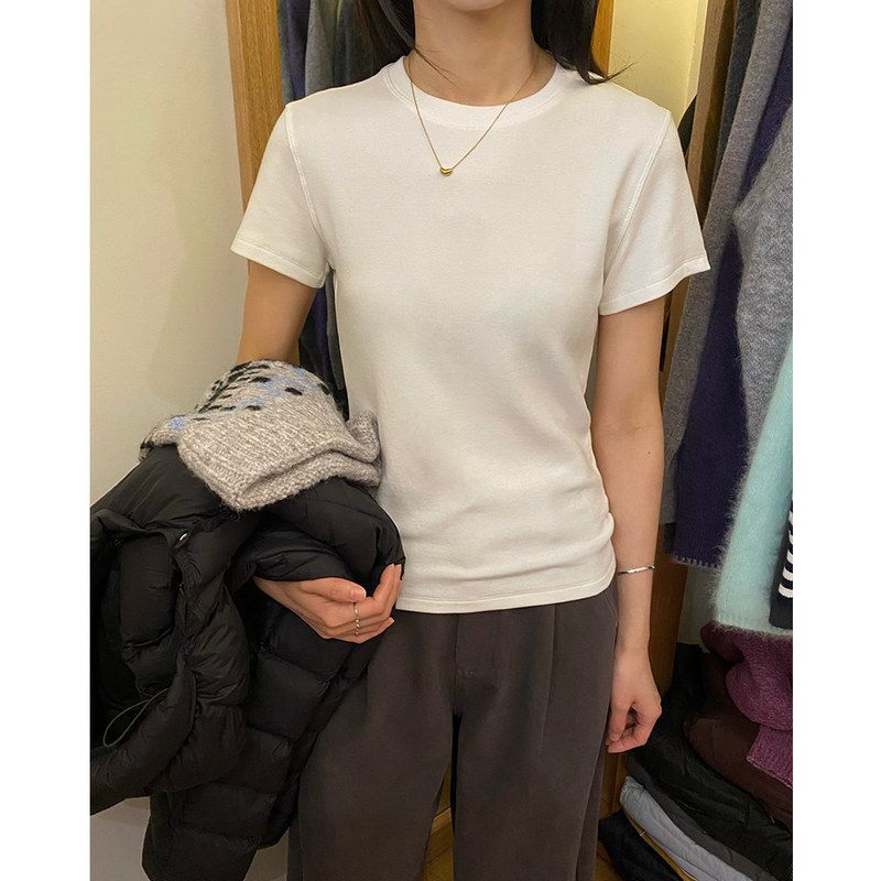 EVERTRUE短袖圆领T恤女秋冬新款