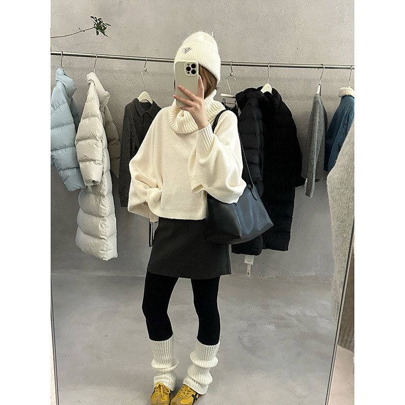 MMC高领毛衣女冬季新款厚100羊毛