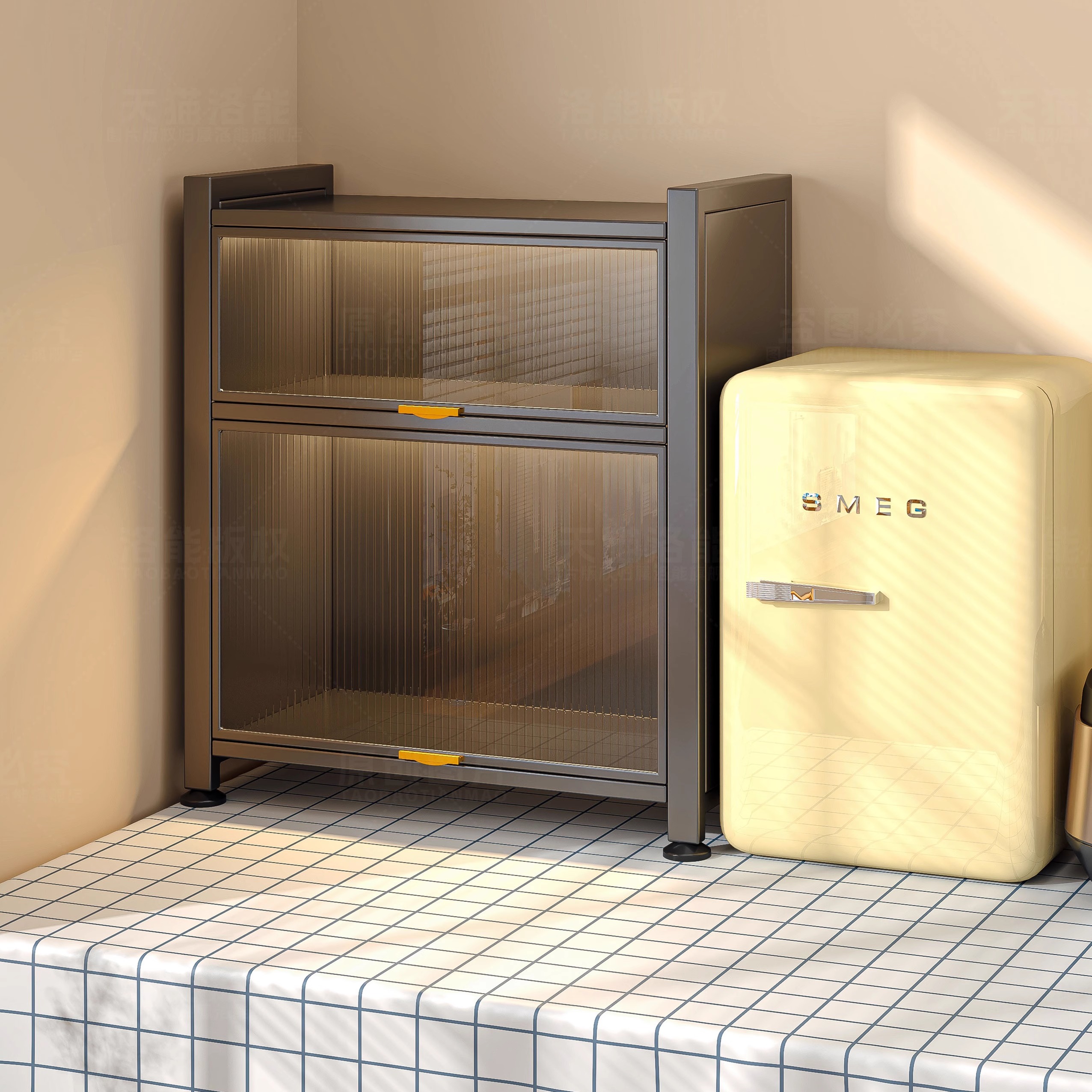 【加厚柜体！】防油烟！碗碟柜！