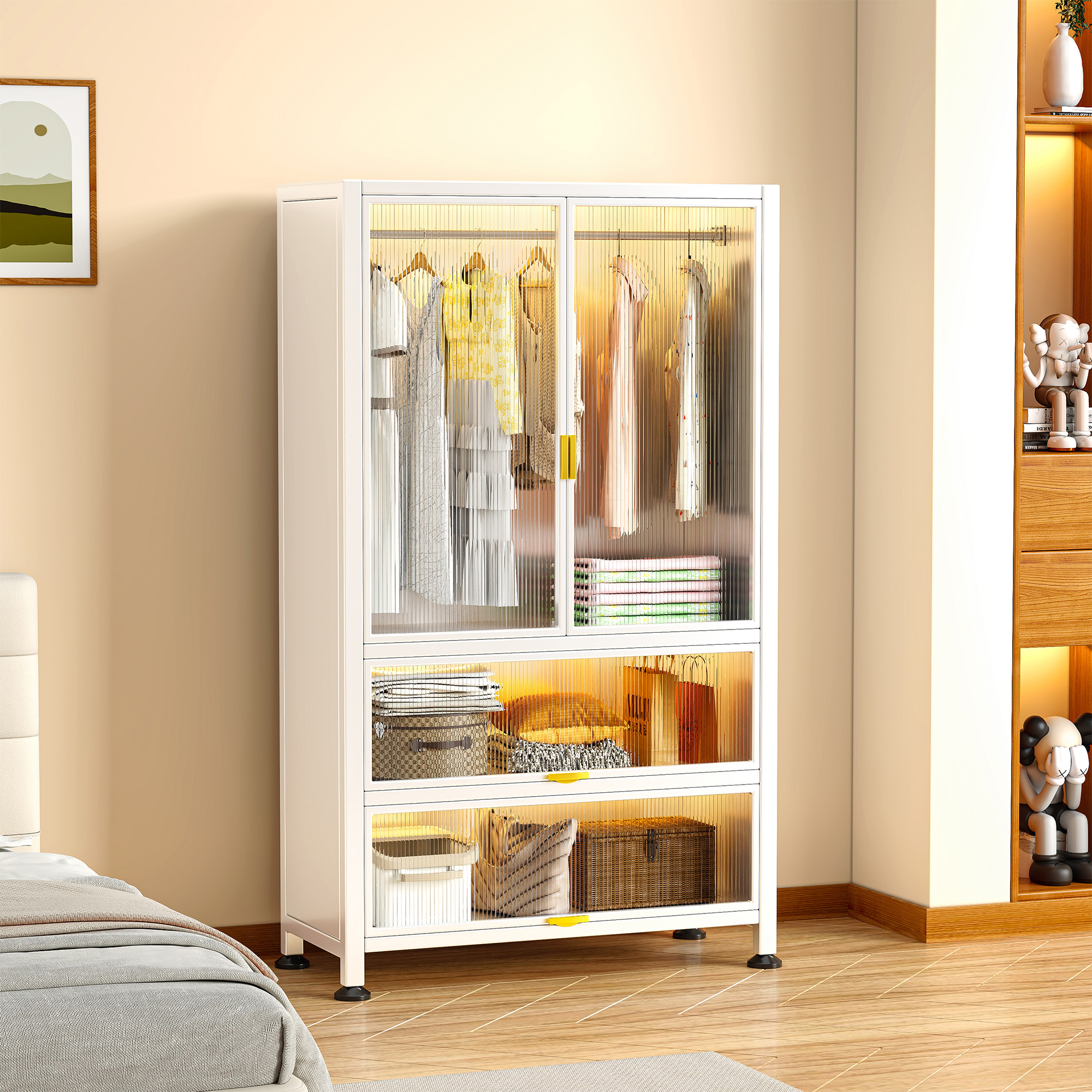 家用多层衣柜置物架【碳钢加厚】