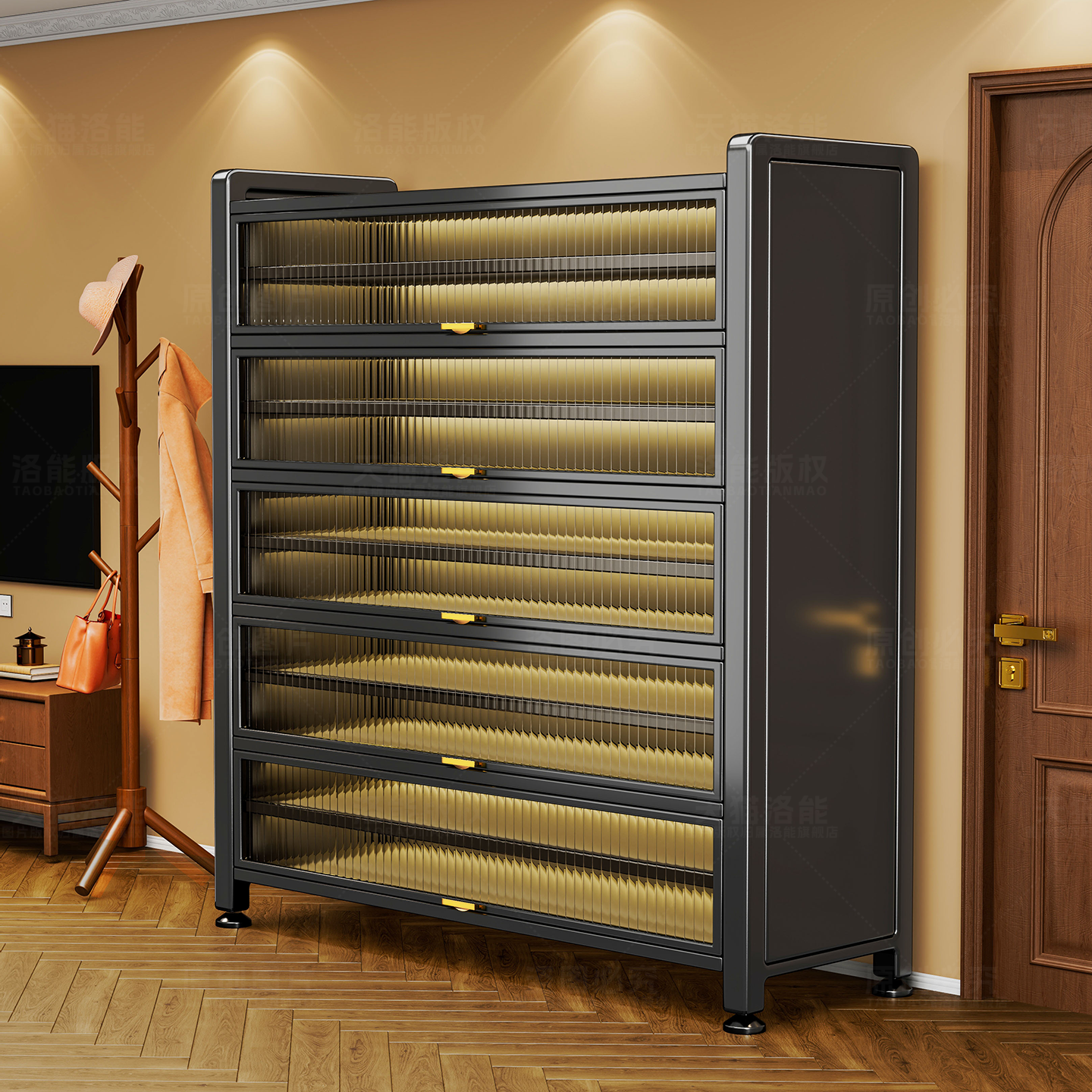 鞋架家用门口鞋柜收纳柜一体靠墙玄关柜置物架门外走廊用储物柜子,住宅家具,鞋架,淘宝优惠券,粉丝福利购,淘宝优惠卷