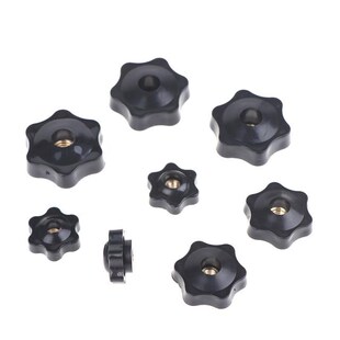 极速5pcs Practical M4/5/6/8/10 Plum Hand Tighten Nuts Handle