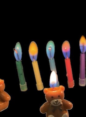Birthday olorful Flame XQCCndle Bithdary CakeC daecoration