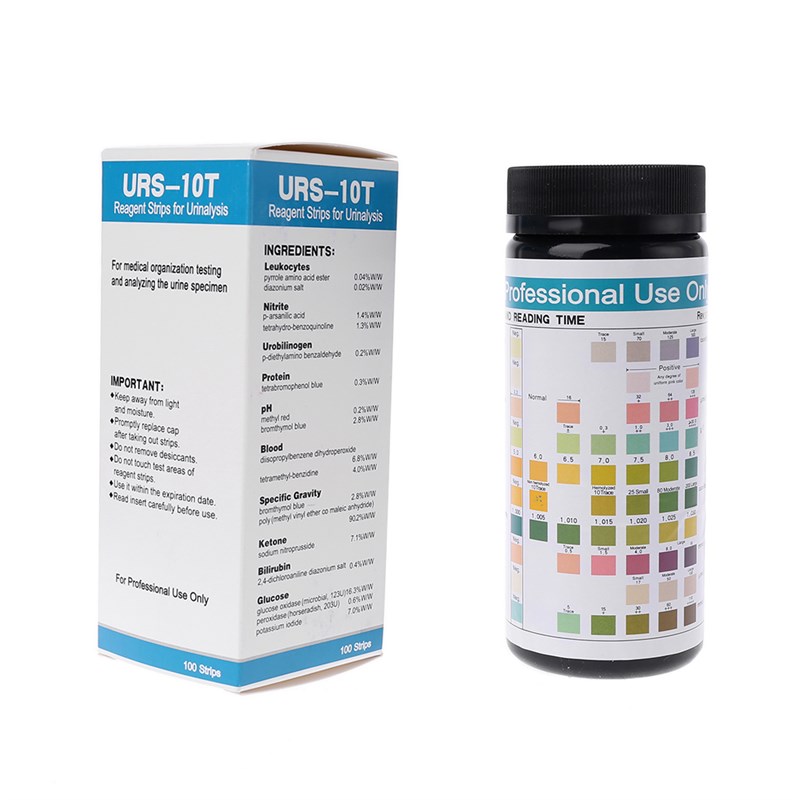 100 Strips URS-10T Urinalysis Reagent Strips 10 Parameters U