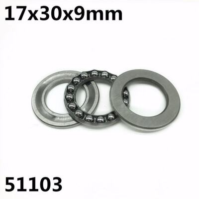 极速10Pcs 51103 17x30x9mm Axial Thrust Ball Bearings 8103 Hi