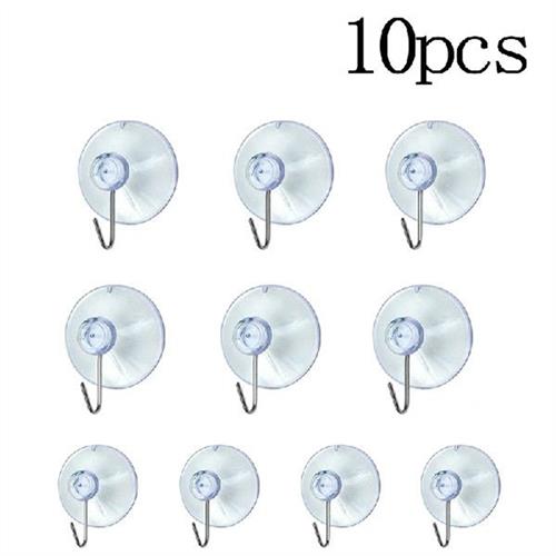10PCS Mushroom Head Clear Suction Cups Strong Vacuum