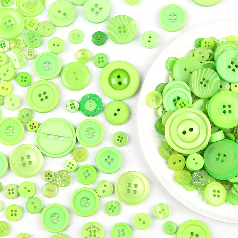 彩色纽扣diy手工花束制作材料包幼儿园创意粘贴画儿童树脂扣辅料