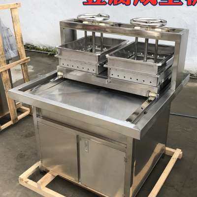 豆腐千张豆干成形机器 电动气泵豆制品压榨成型器 商用双压豆腐机