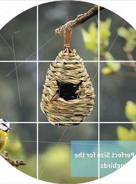 2pcs House For Outside Grass Hanging Birds House For Nestin