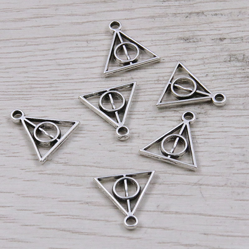 30pcs Charms Hallows Deathly Antique Pendants For DIY Jewelr