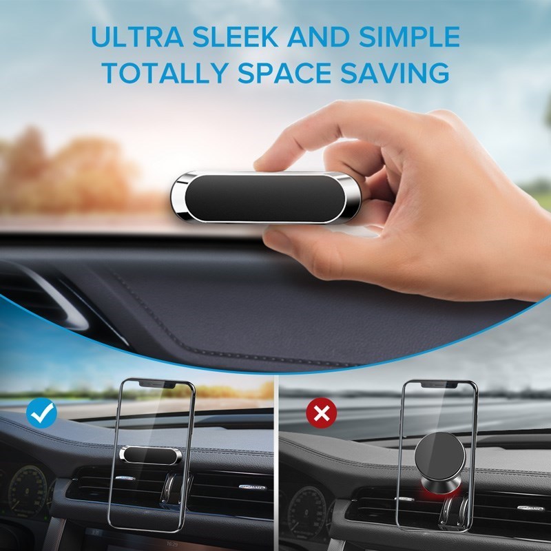 Magnetic Car Phone Holder Dashboard Mobile Phones Metal Magn